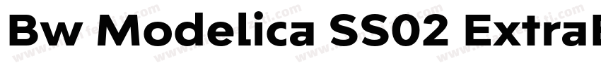 Bw Modelica SS02 ExtraBold Condense字体转换